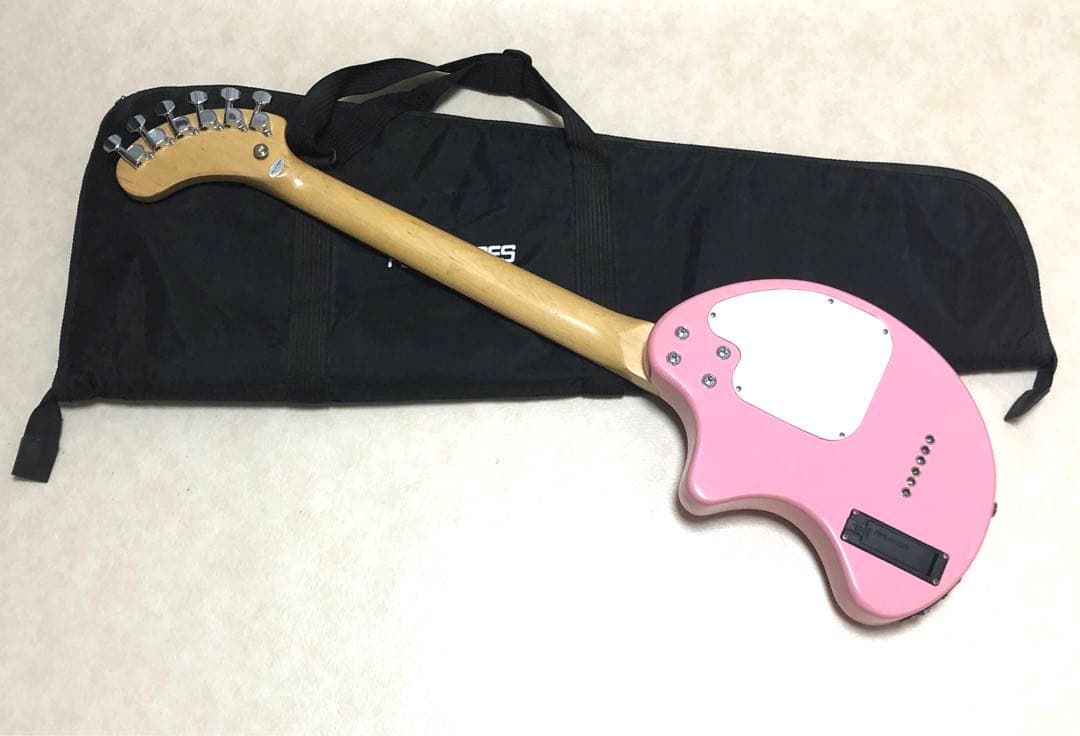 美品】ZO-3 ミントグリーン アンプ内蔵ミニギター 汎用ケース付 ぞー