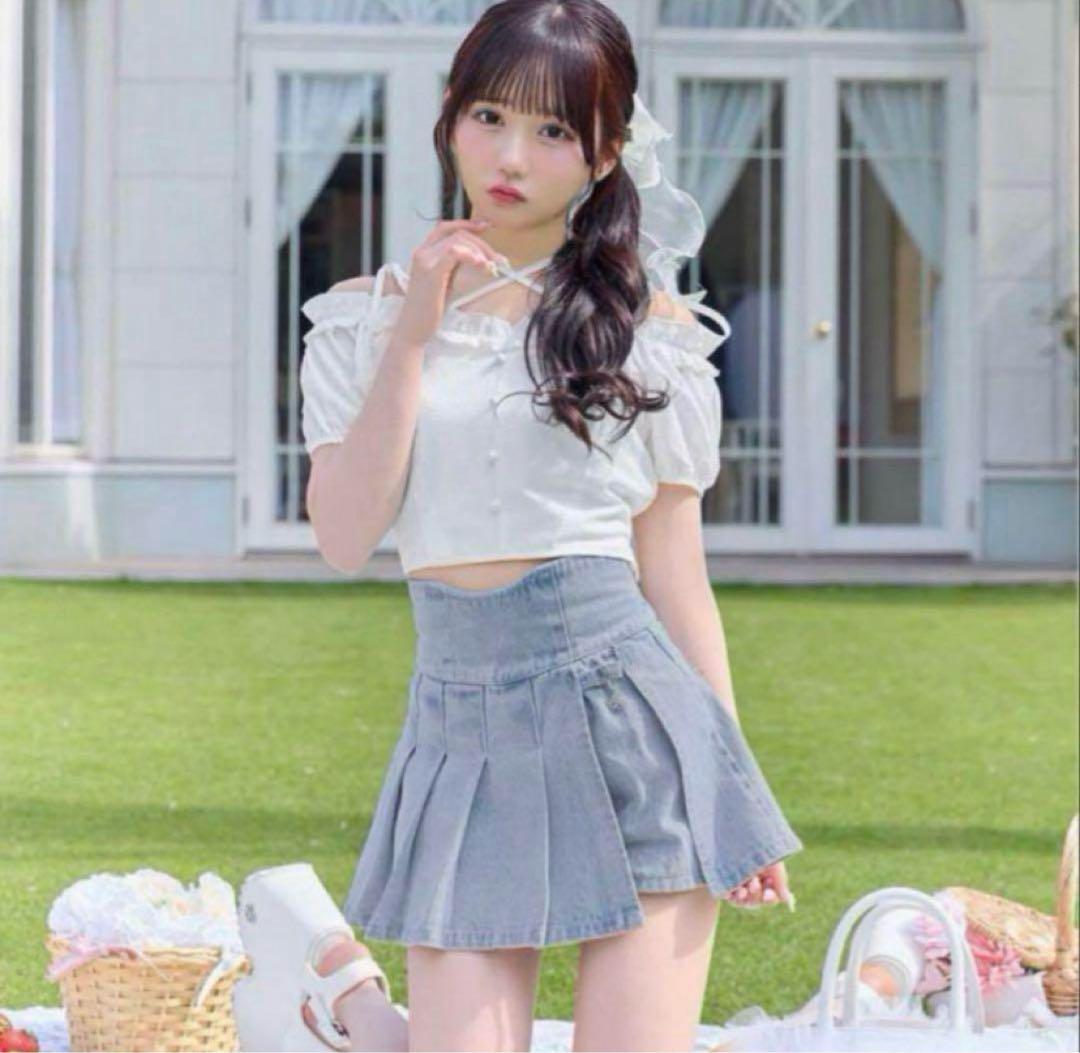 ミシェルマカロン　美脚デニムスカパン 美脚デニムスカパン ライトブルー | ファッション通販＆メディア