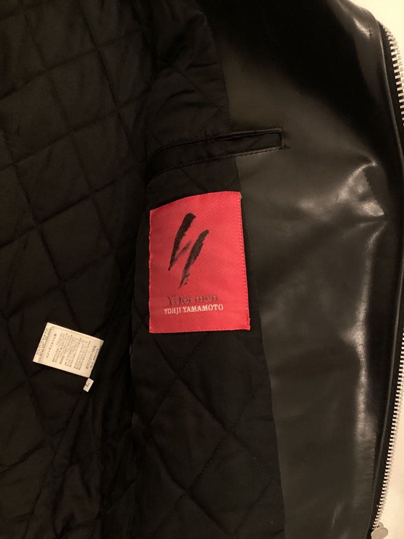 Y's for men YOHJI YAMAMOTO 赤ラベル ライダース L黒 - メルカリ