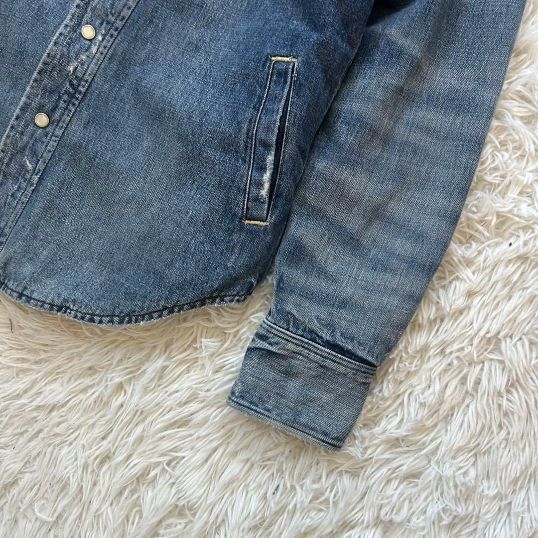 ポロラフルローレン デニムウエスタンジャケット ボア ヴィンテージ