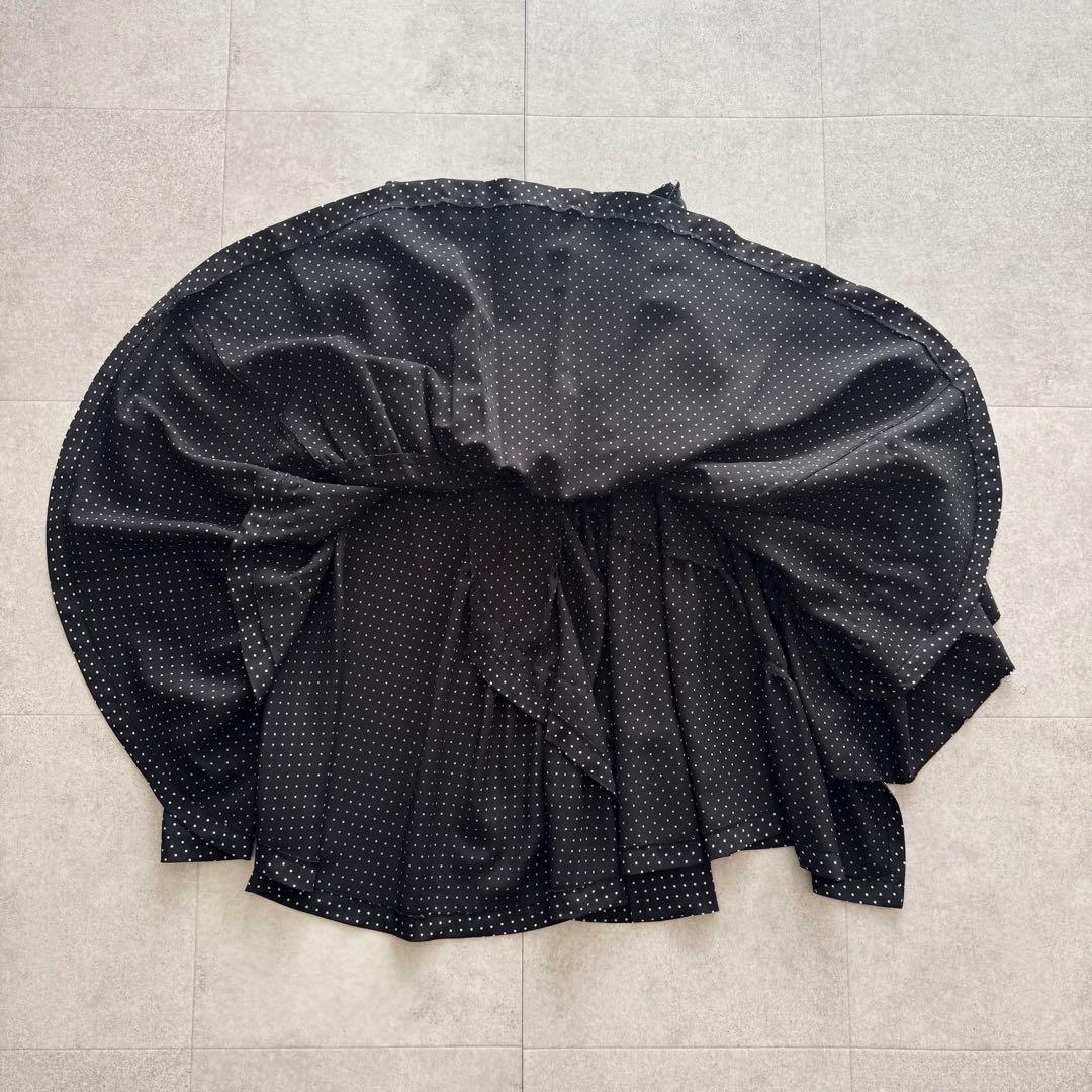 トリココムデギャルソン フレアスカート ティアード ドット