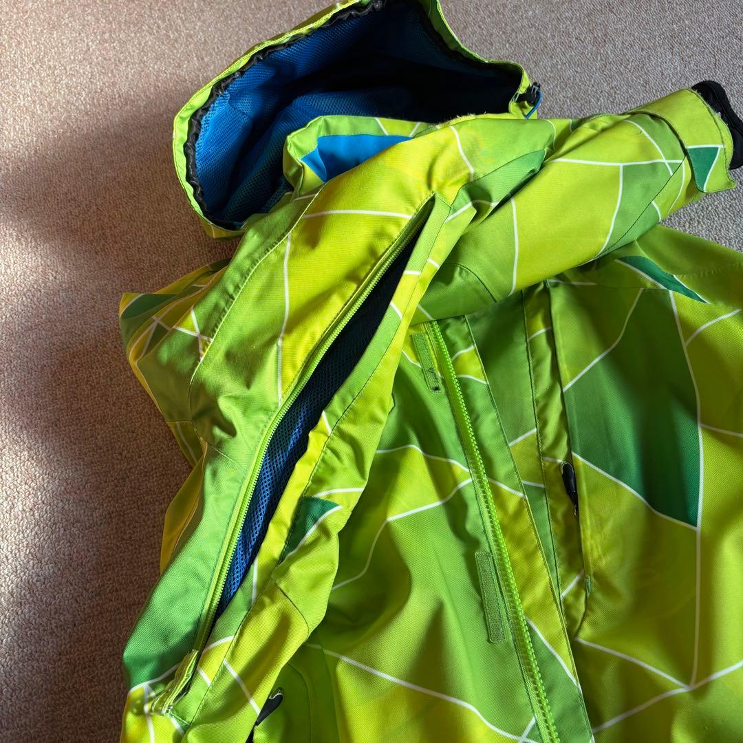 phenix 】蛍光グリーン スキーウェア 上下セット サイズS ユニセックス