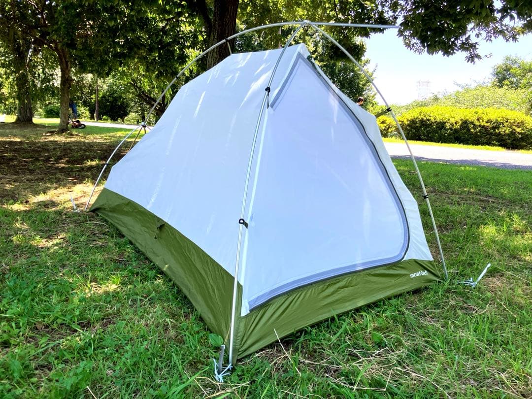 最終値下】モンベル ムーンライトテント1型 グリーン現行品＋専用