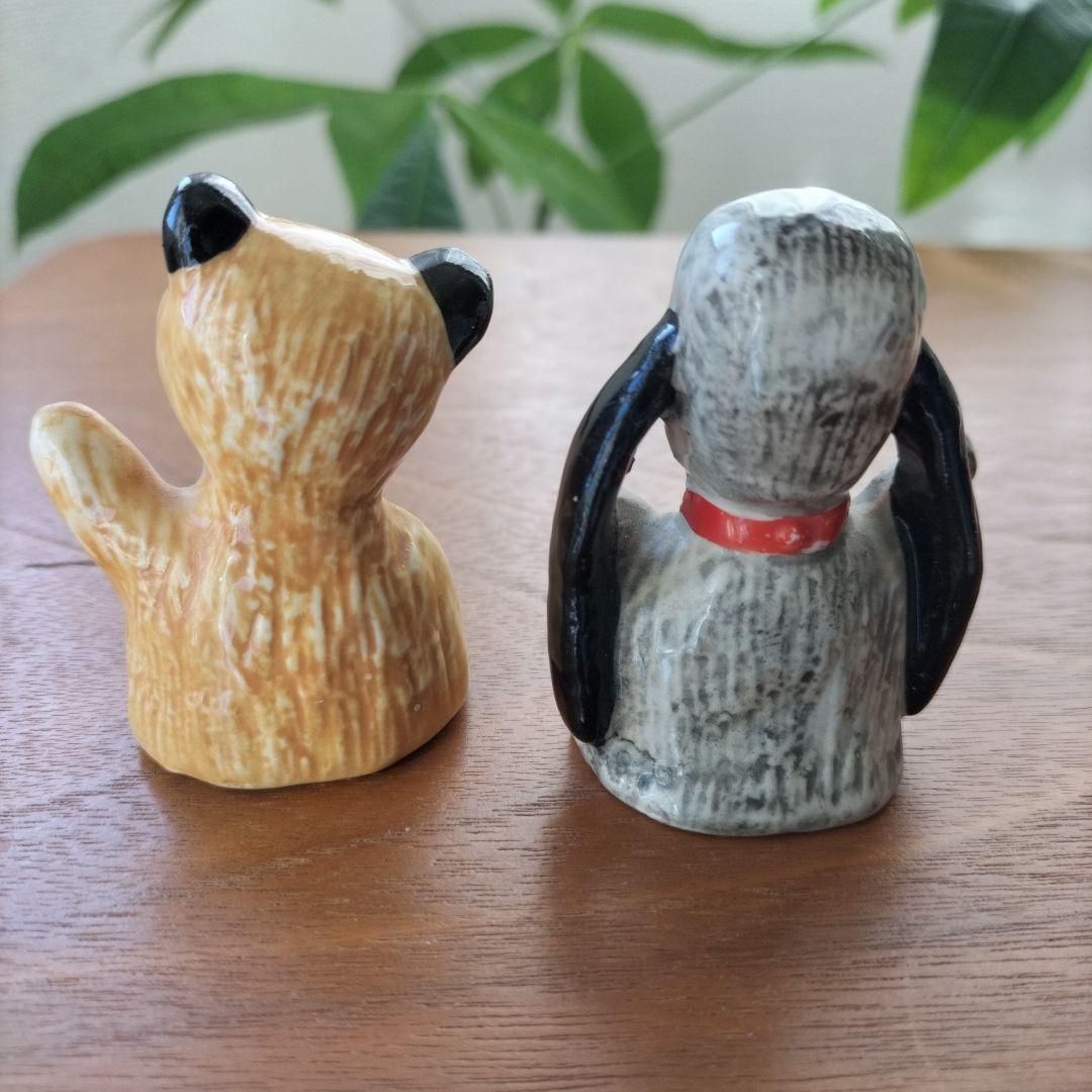 イギリス ビンテージ SOOTY ＆ SWEEP 陶器フィギュア