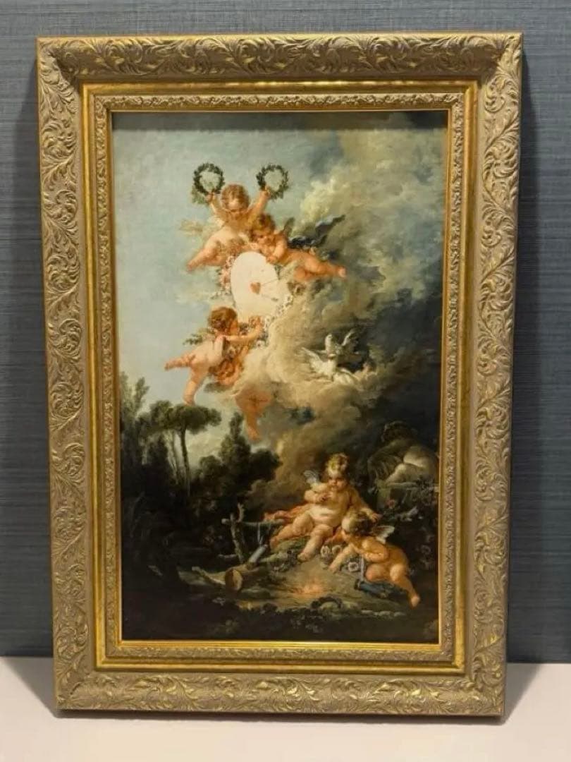 【アモルの標的】ルーヴル美術館展 複製画 アモルの標的 - 最高級複製画専門店 《 ワールド・マスタピーシズ.JP 》