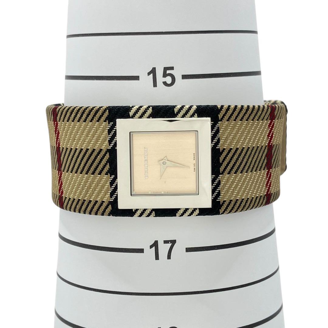 BURBERRY バーバリー 腕時計 クォーツ ノバチェック スクエア 稼働品
