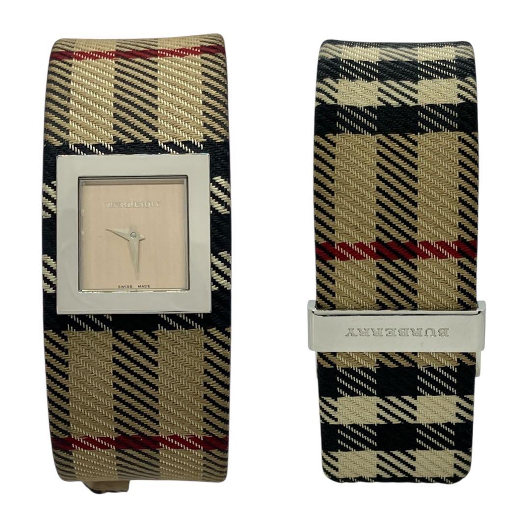 BURBERRY バーバリー 腕時計 クォーツ ノバチェック スクエア 稼働品