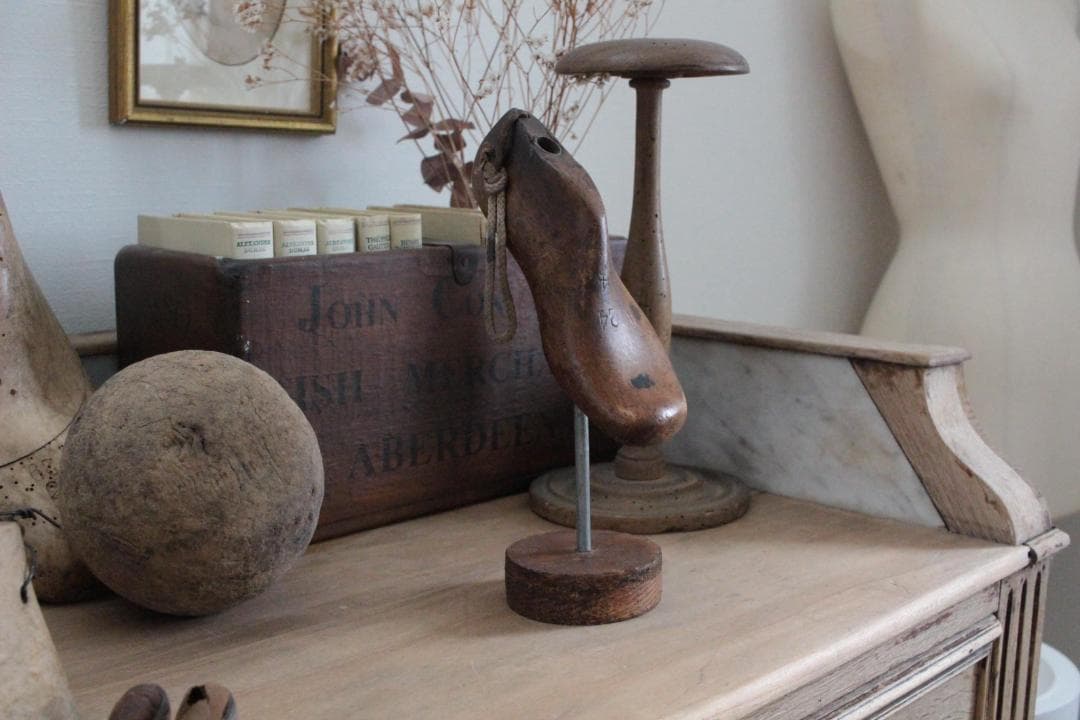 フランスアンティーク木製シューモールドオブジェ/24