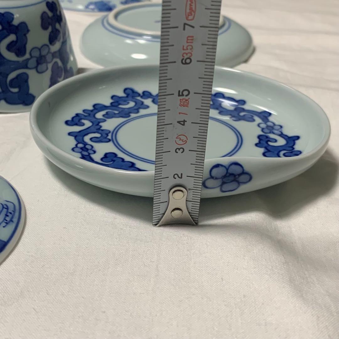 モモ様専用 有田焼 青花山水図 蓋付き小鉢4客と豆皿セット - メルカリ