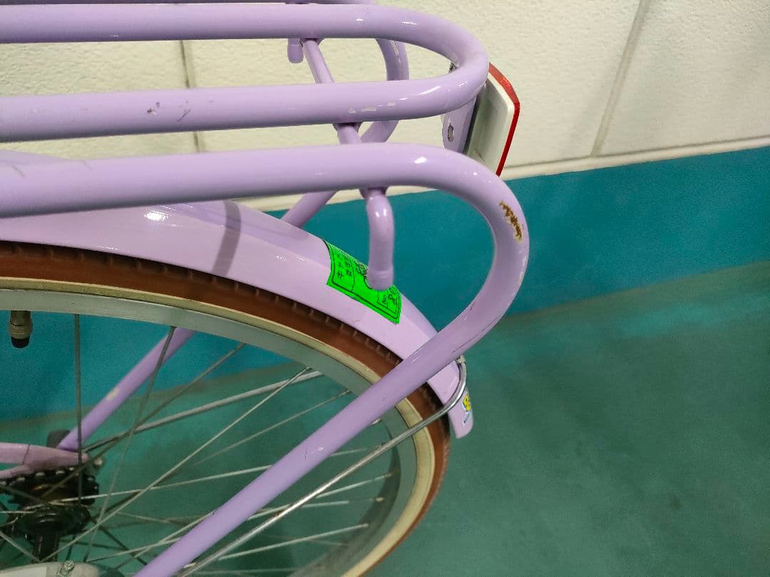 子供用自転車24インチ ダイワサイクルシルバーリングキュート パープル
