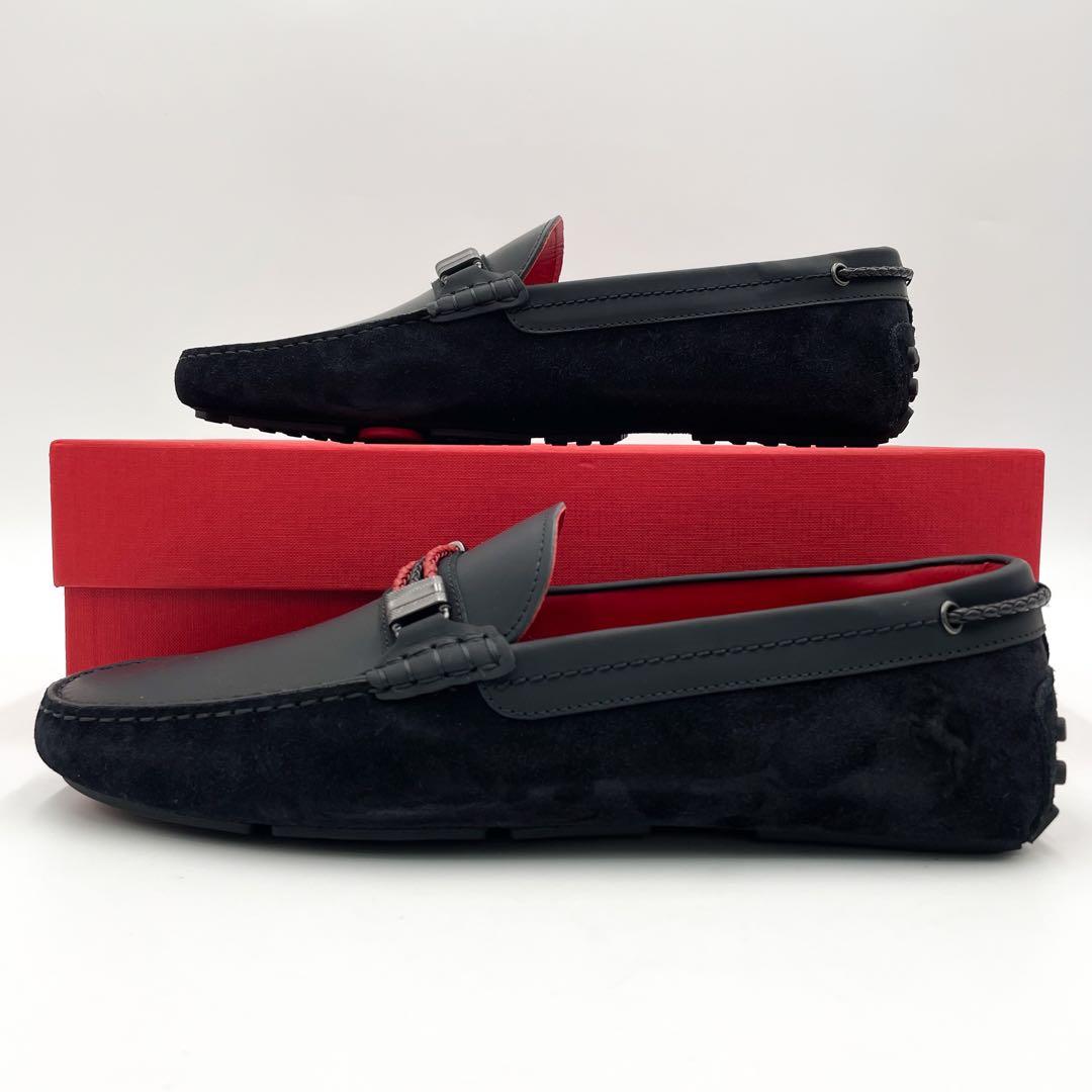 ほぼ未使用】TOD'S×Ferrari ドライビングシューズ 黒 29.5cm