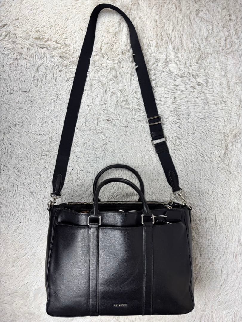 A4可 美品 コーチ レザー 2WAY ビジネスバッグ メトロポリタン