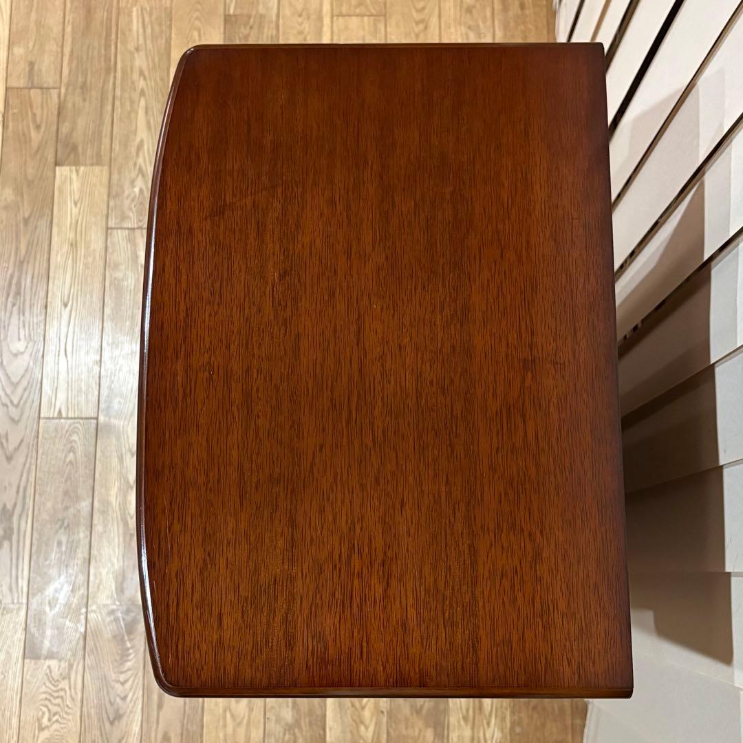 美品 maruni マルニ木工 電話 ベルサイユ 北欧 猫脚 サイド