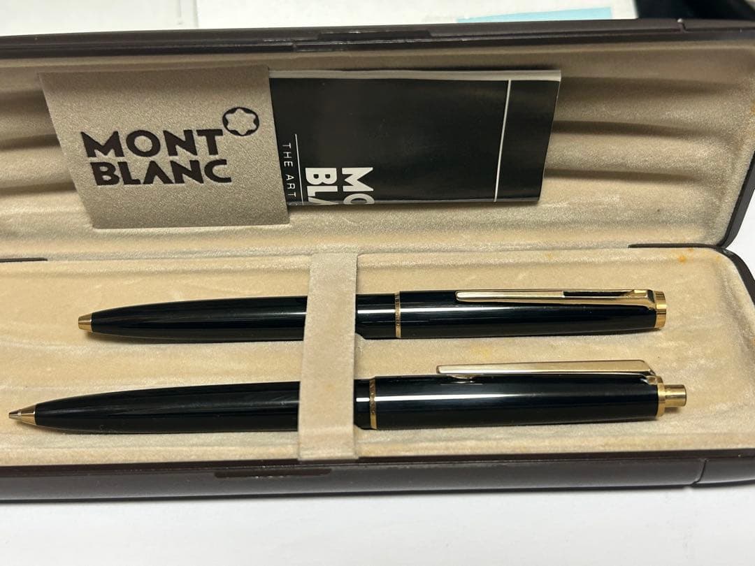美品)1970年代MONT BLANC ボールペン 、シャーペンシル黒