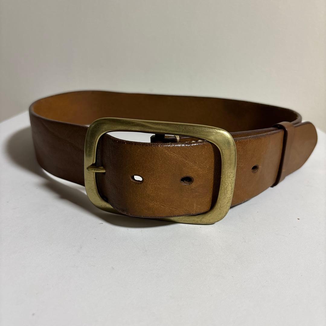 J&M DAVIDSON ブラウンレザーベルト J&M Davidson（J＆Mデヴィッドソン） ベルト WESTERN BUCKLE 20MM