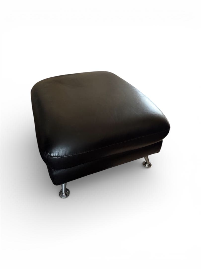 送料込み オットマン レザーワールド IDC 黒 レザー オットマン「L/S 58N（エルエス58）」革#J-023Cブラック色 | 【公式