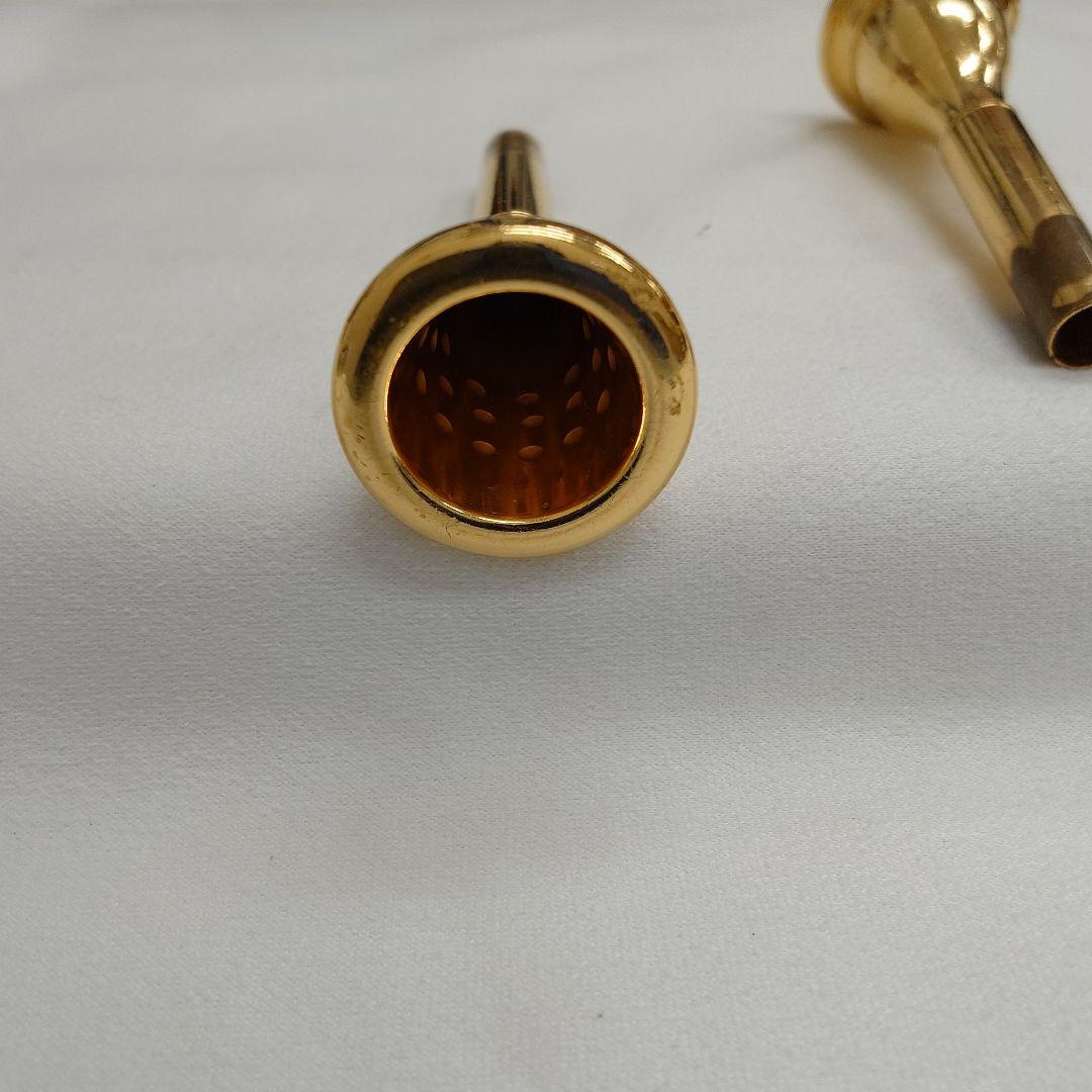 Fosset フレンチホルンマウスピース 金メッキ2個セット アウ