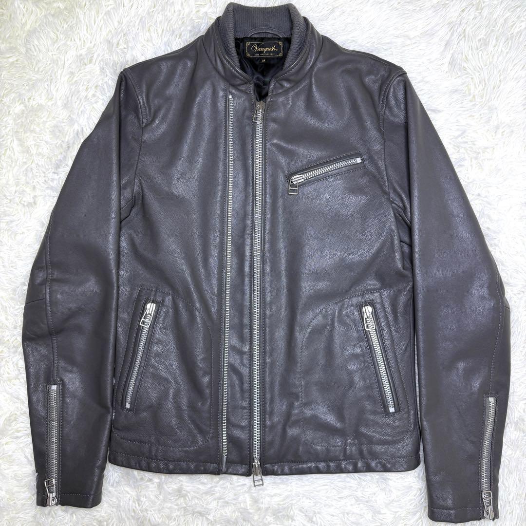 希少 ヴァンキッシュ 10周年 レザー ライダース ジャケット - メルカリ
