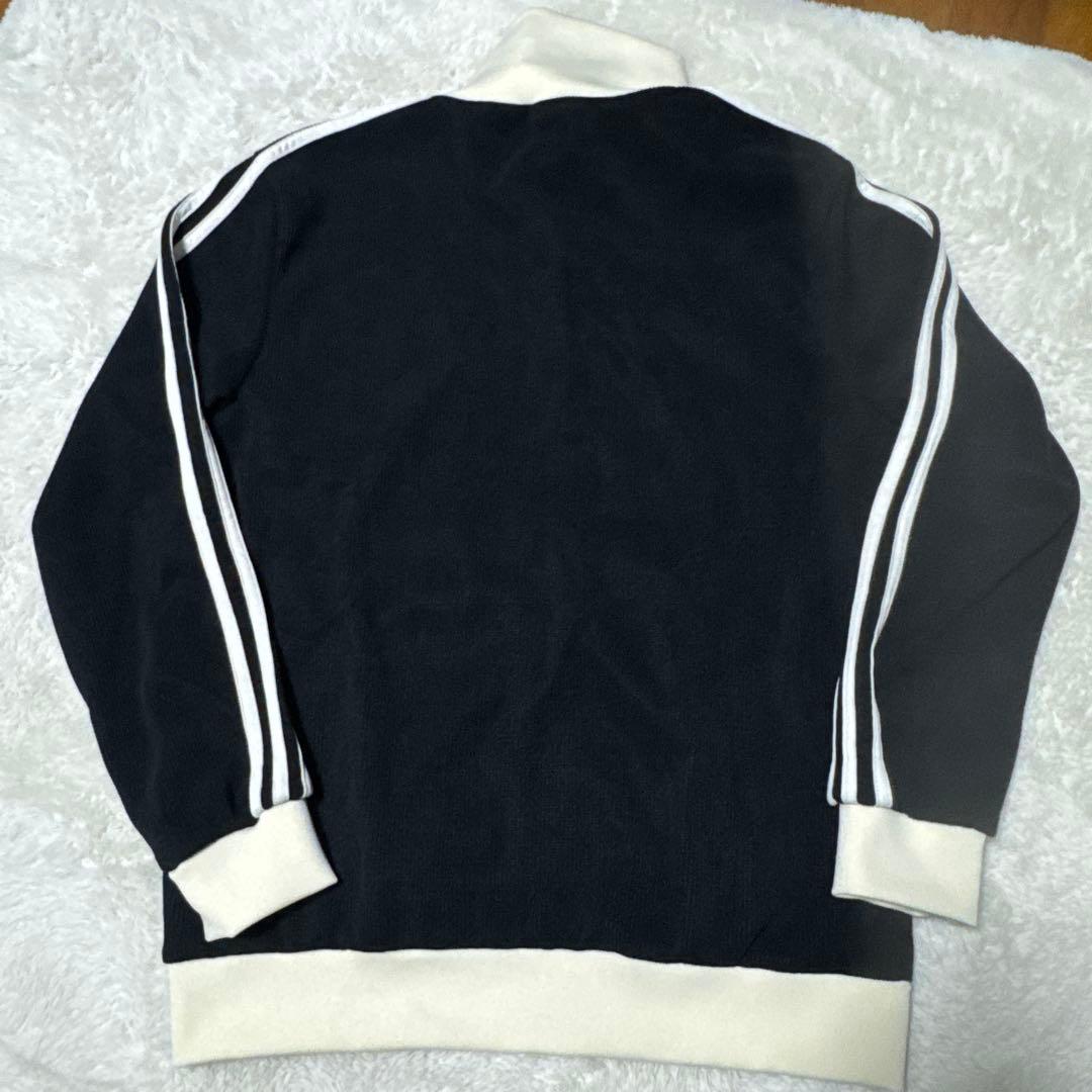 こ*し様 adidas トラックジャケット 黒 アイボリー