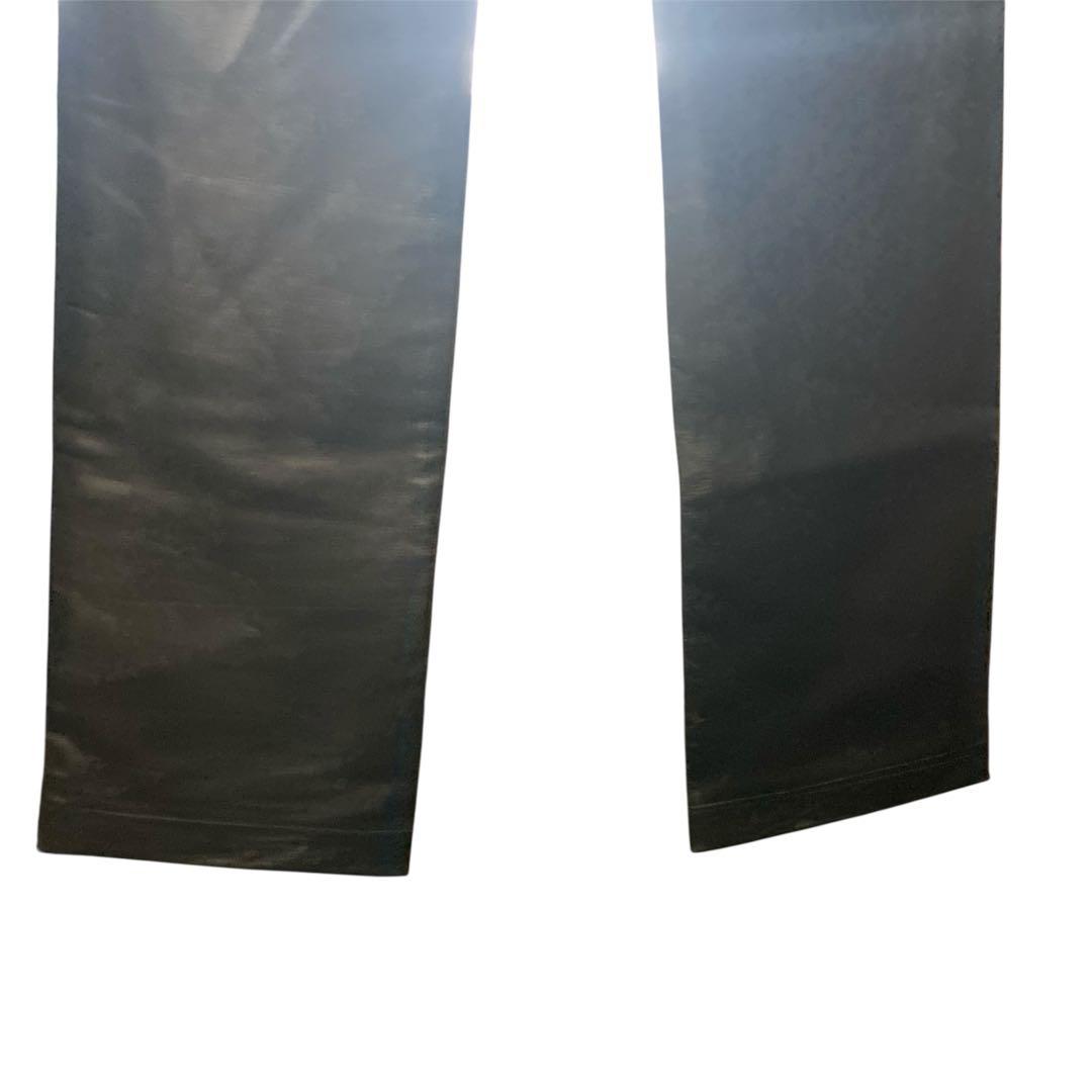 本革 ダナキャランニューヨーク DKNY ブラックレザー パンツ