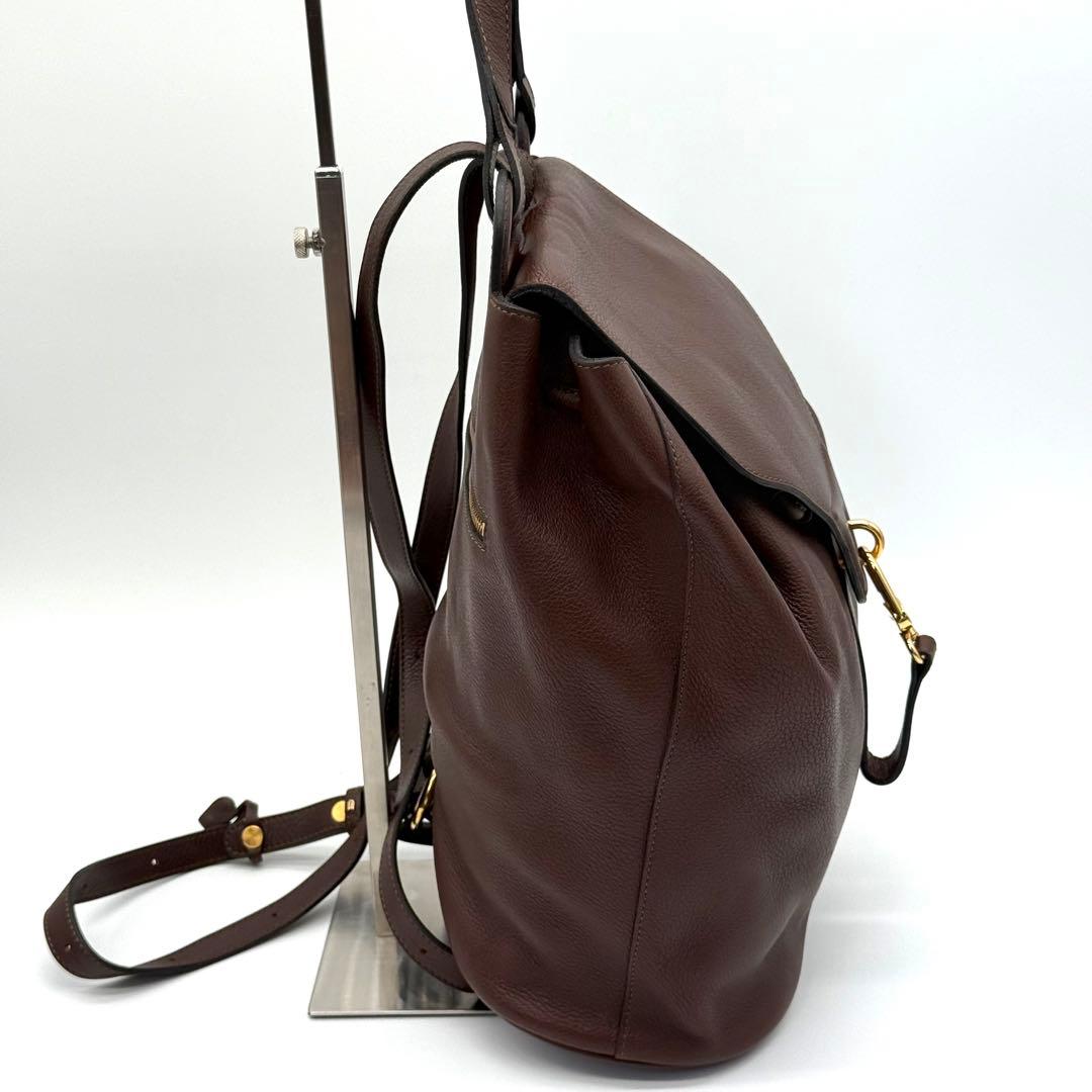 DELVAUX デルヴォー カーフ レザー 本革 リュックサック バックパック