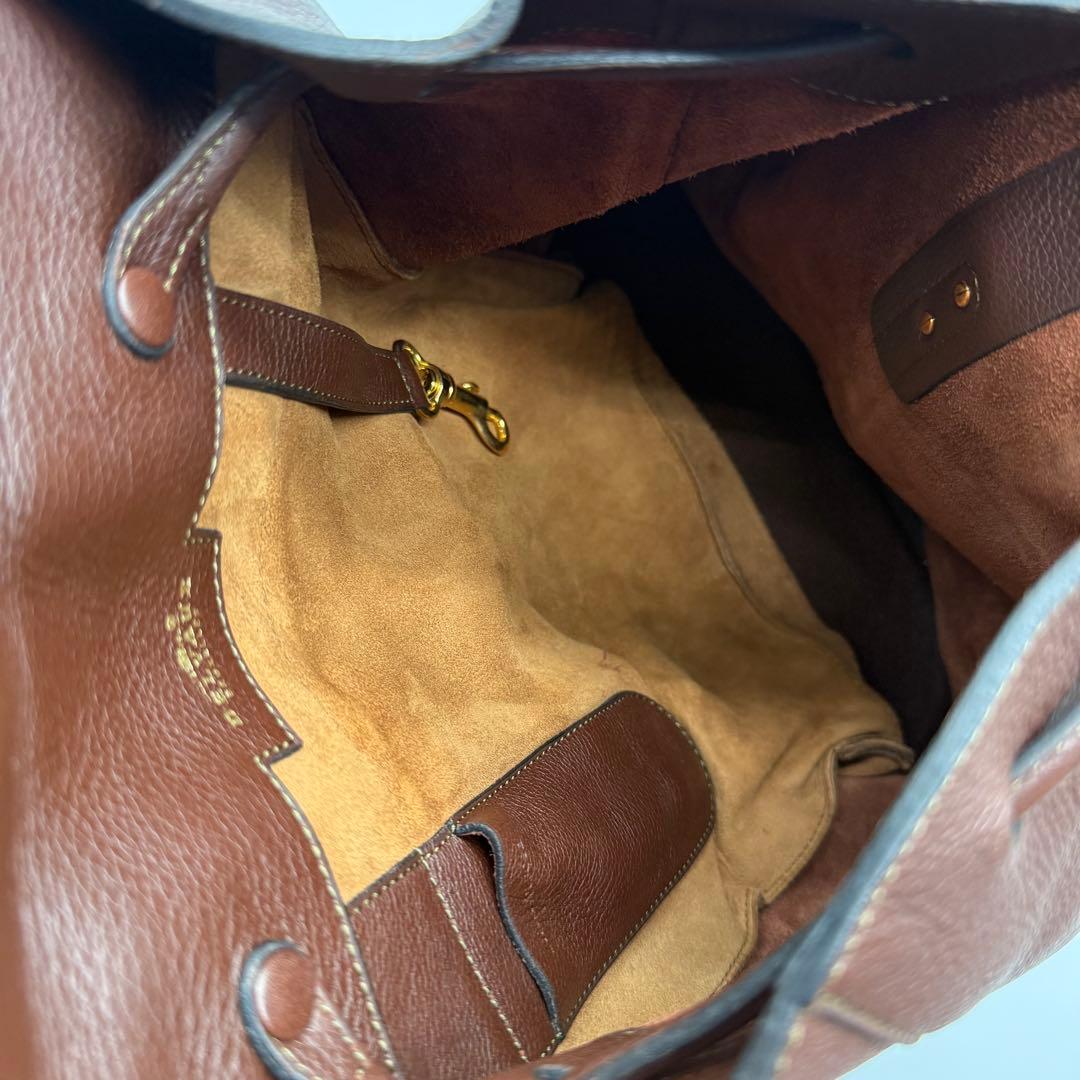 DELVAUX デルヴォー カーフ レザー 本革 リュックサック バックパック