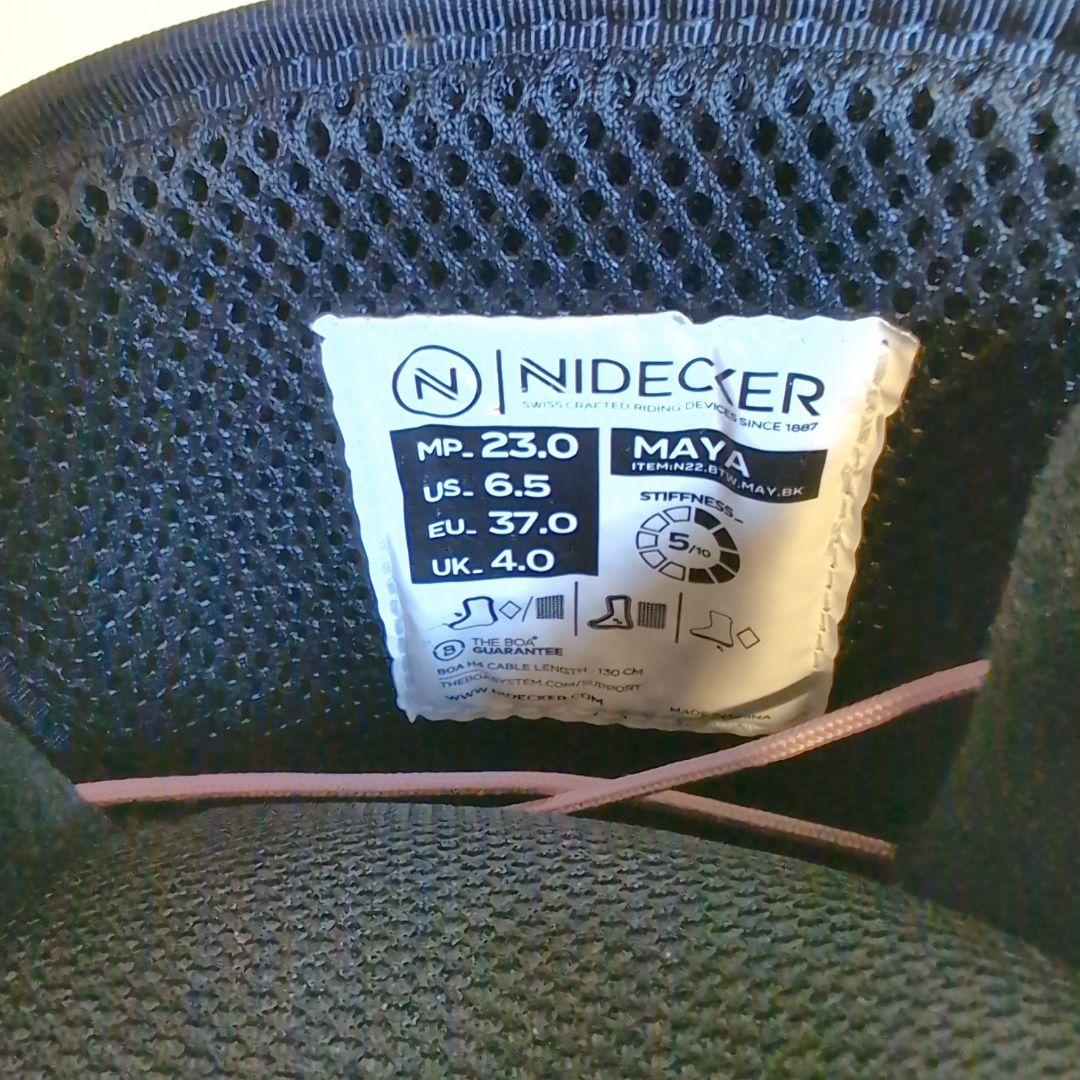【美品】NIDECKER MAYA スノーボードブーツ 23.0cm