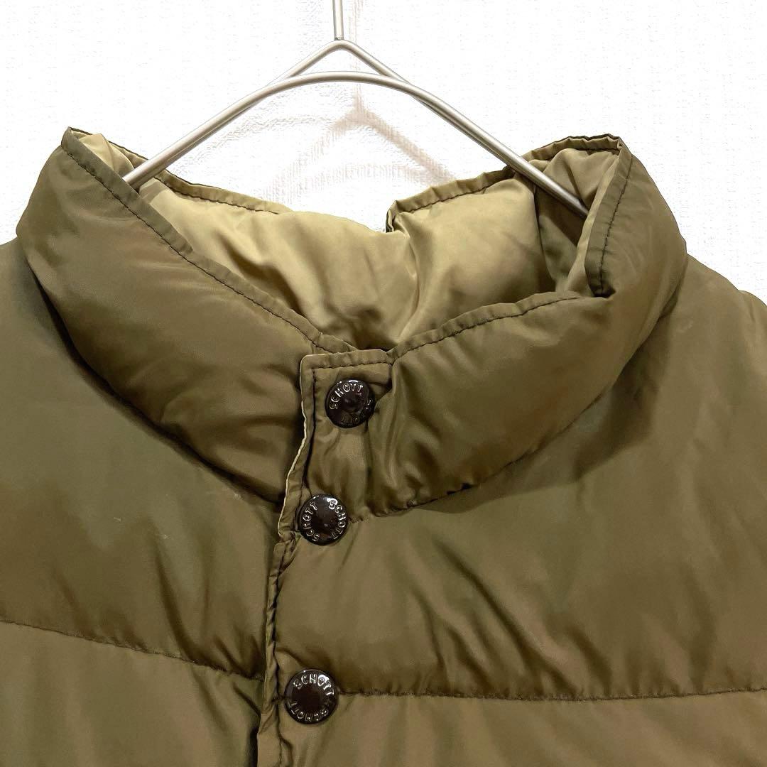 ショットニューヨーク USA製 ダウンベスト リバーシブル グースダウン60%