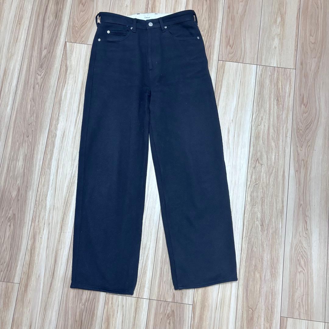 完売 Cornier SILK NEP DENIM PANTS｜BLACK - メルカリ