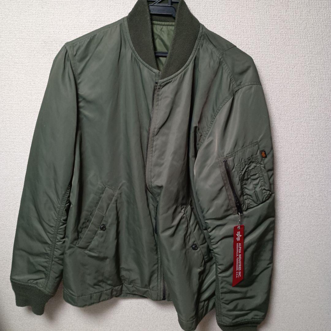 Alpha Industries MA-1フライトジャケット オリーブグリーン - メルカリ