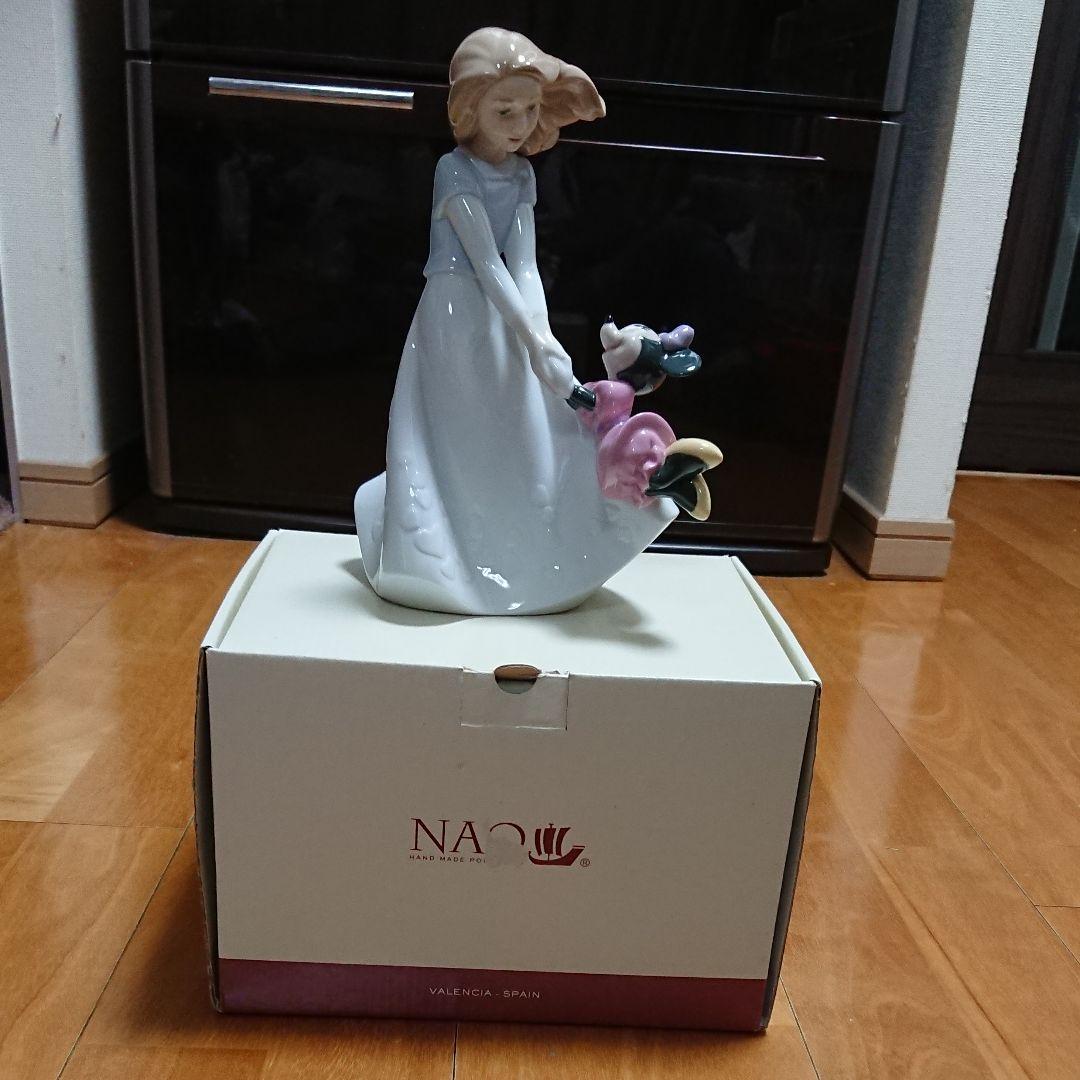 リヤドロ・NAO ミニーの親友』陶器置物ナオ・ディズニーシリーズ