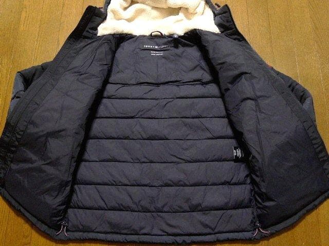 大きい】XL日本サイズ位トミーヒルフィガー極暖ダウンジャケット内ボア
