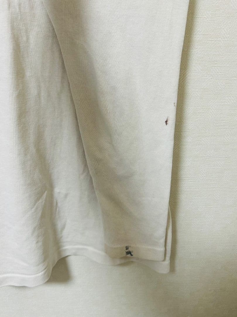 60s 染み込みフットボールシャツ ヴィンテージ エルボーパッチ