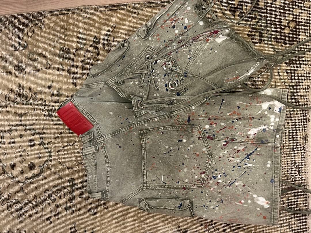 LATUI ATELIER】ラトゥイ アトリエ デニムハーフパンツ リメイク品