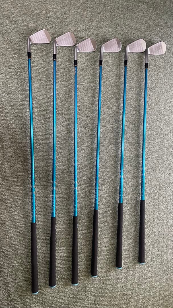 アイアンセット 6本 スチールシャフト 青 セール
