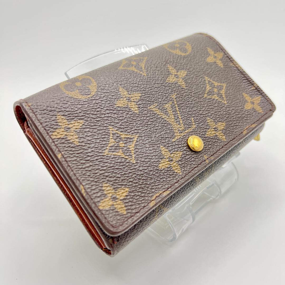ルイヴィトン モノグラム ポルトモネビエ トレゾール 二つ折り 財布 正規紙袋無料】ルイヴィトン 二つ折り財布 お札入れ ポルトフォイユ