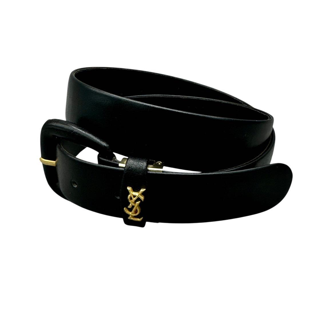イヴサンローラン YSL レザー ベルト カサンドラ　黒　ゴールド　ブラック 楽天市場】SAINT LAURENT サンローラン ベルト YSL BELT 3.0 634437
