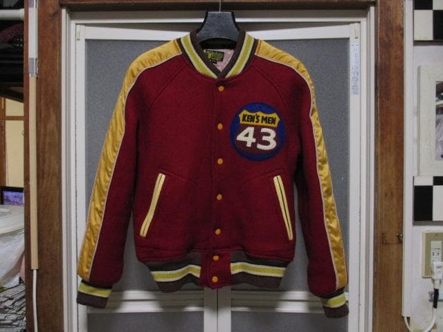 STYLE EYES アワードジャケット 肉厚 スタジャン メルトンウール×牛革 Style Eyes(スタイルアイズ) / アワードジャケット/スタジャン/38