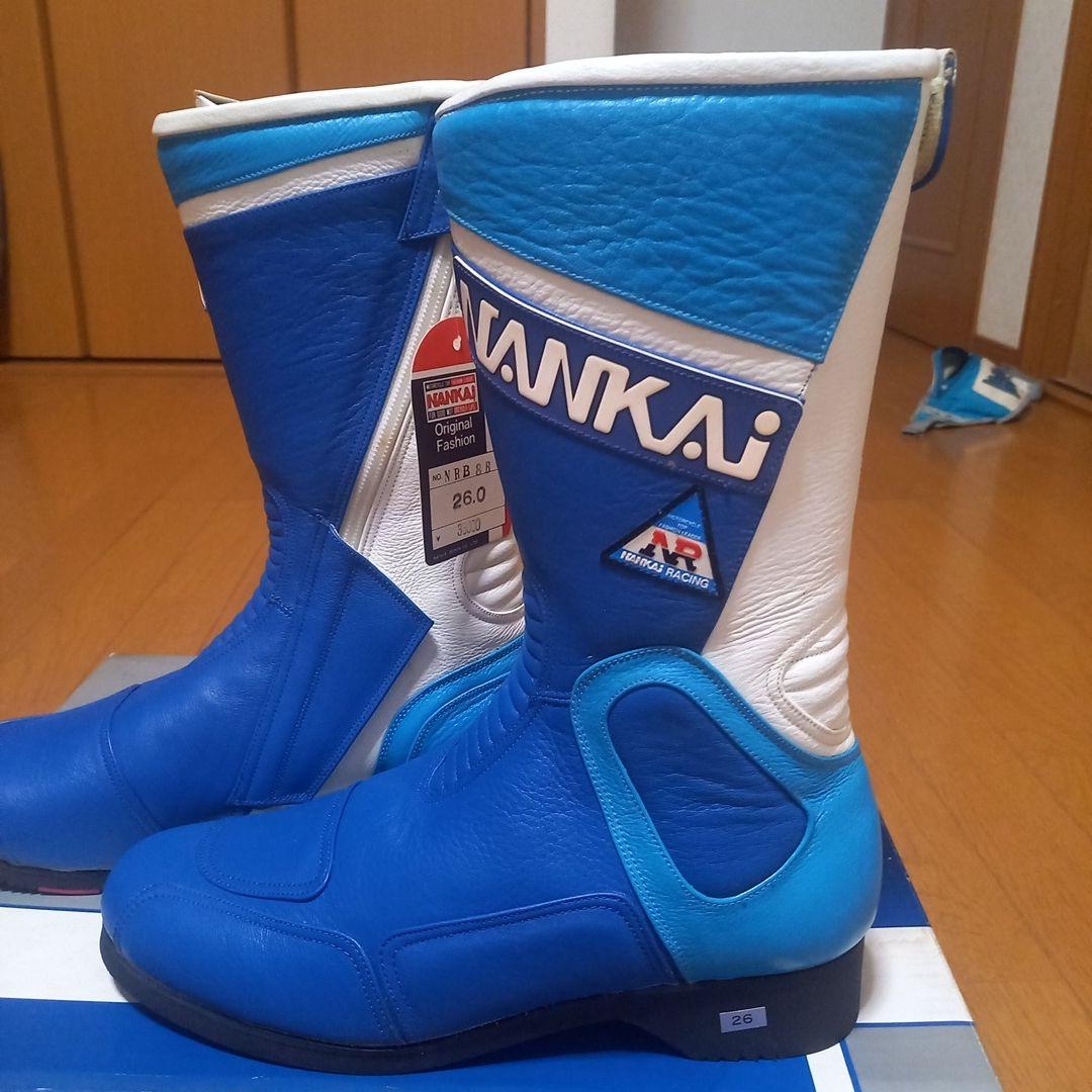 NANKAI バイク用ブーツ 26.0cm 青白