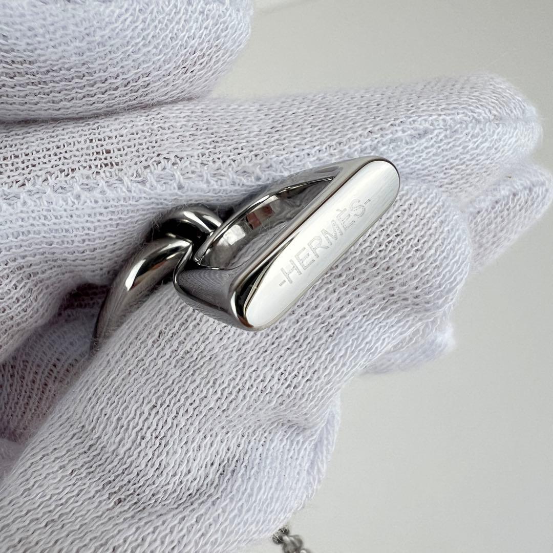 新品 HERMES エルメス ボン ヴォヤージュ キーホルダー シルバー 新作
