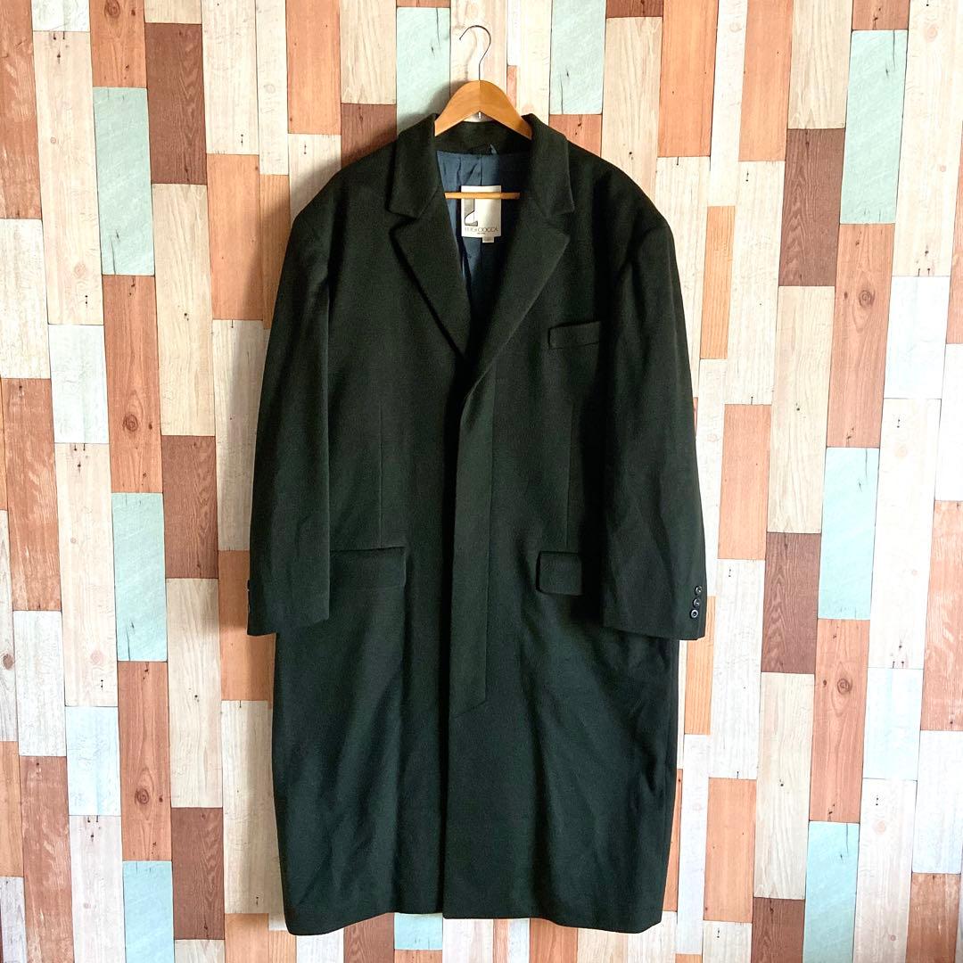 90s 00s vintage 希少 古着 総カシミヤコート 緑 y2k