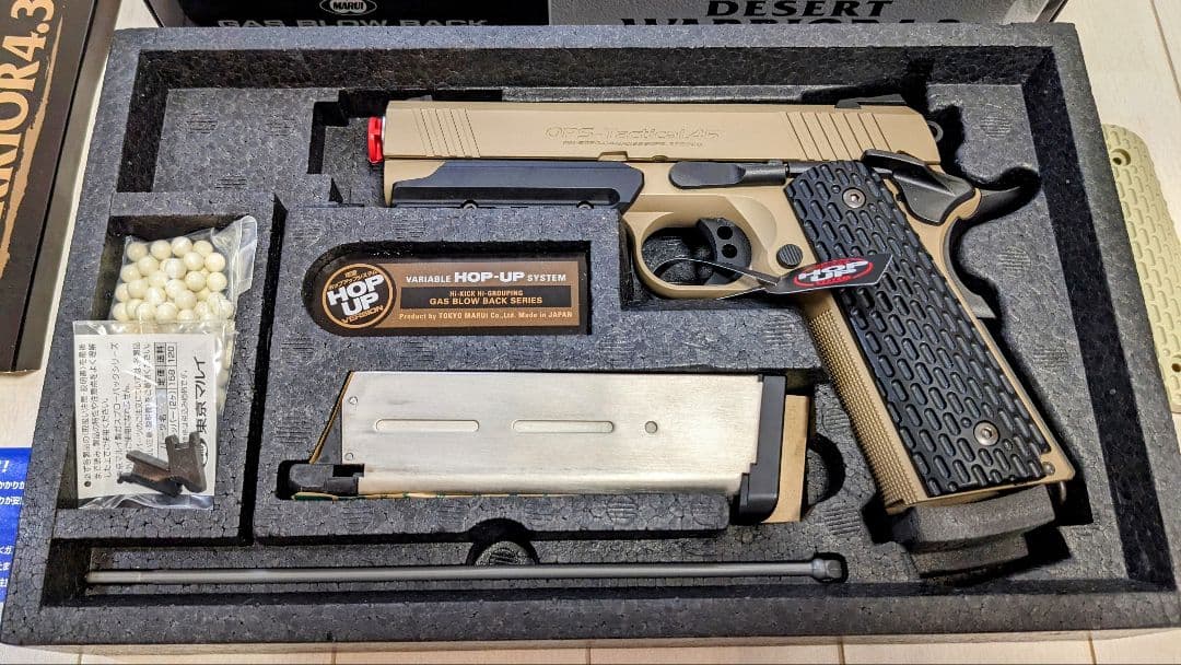 東京マルイM&P 9 V CUSTOM デザートウォーリア 4.3 ガンケース付