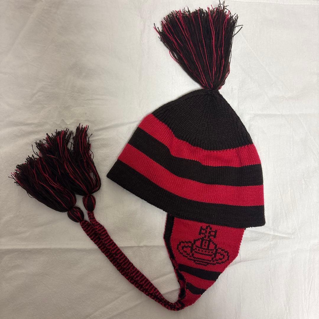 【希少】vivienne westwood 耳当て付きニット　NANA vivienne westwood 耳当て付きニット帽 nana ヴィヴィアン｜Yahoo