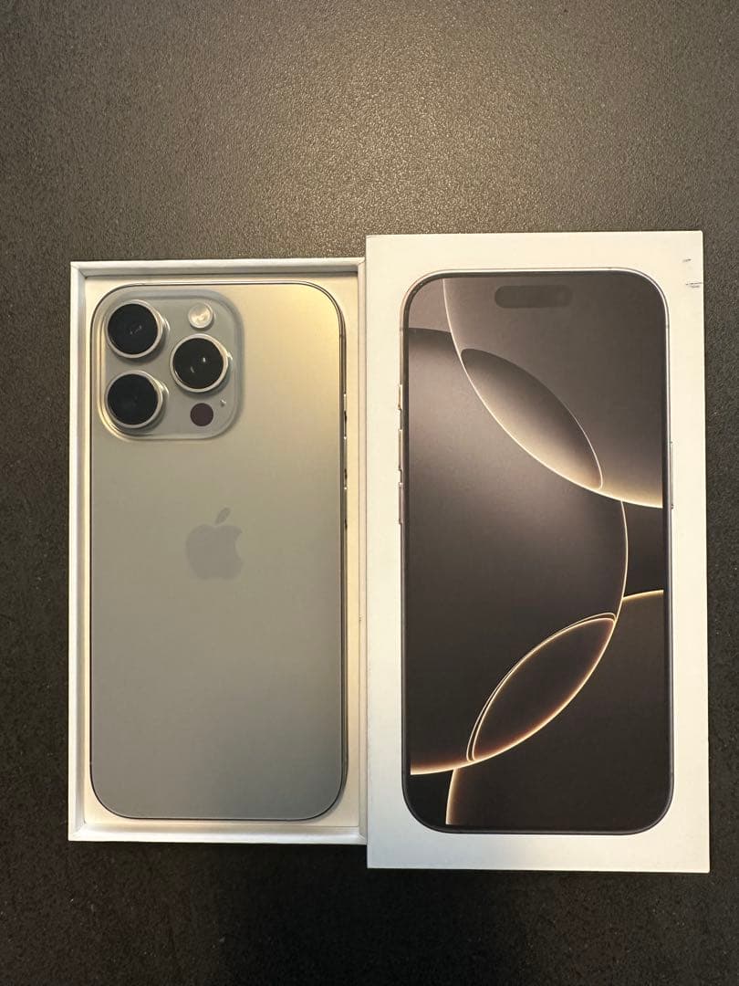 iphone 16 Pro 256gb ナチュラル バッテリ100% 充放電9回