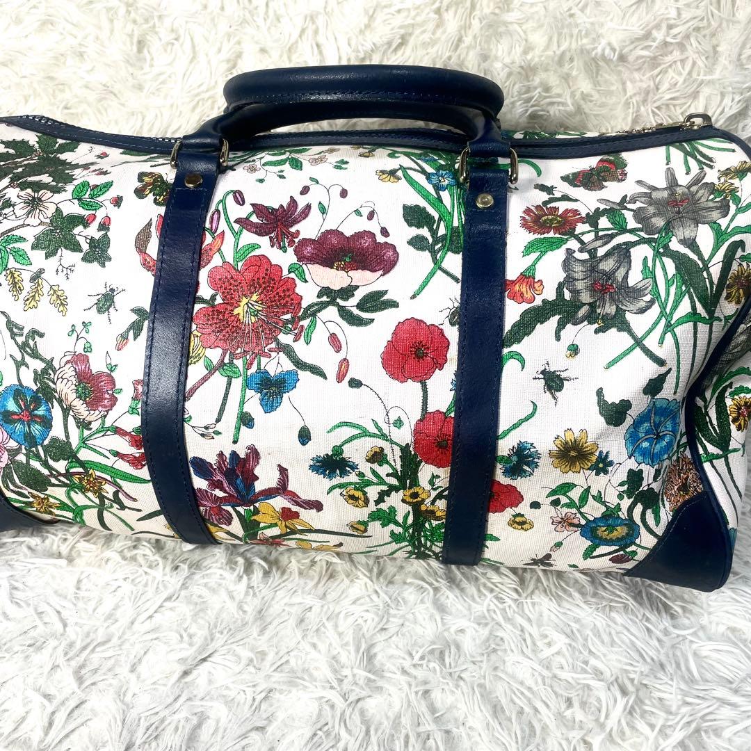 グッチ GUCCI ボストンバッグ 花柄 大容量 レディース ハンドバッグ