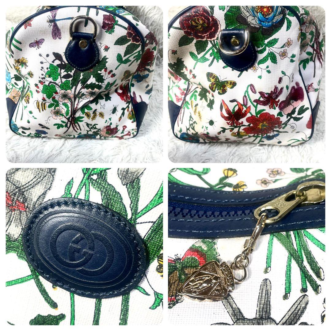グッチ GUCCI ボストンバッグ 花柄 大容量 レディース ハンドバッグ