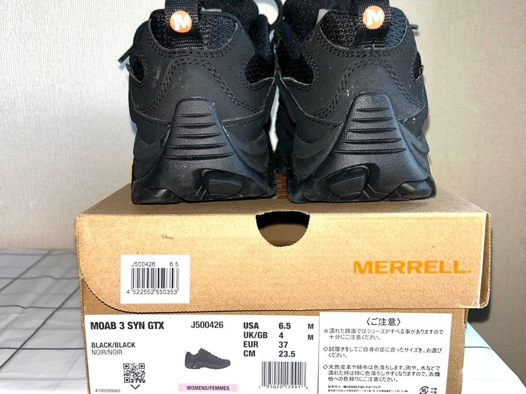 MERRELL MOAB ３　ＳＹＮ　GTX 【23.5cm】　ブラック