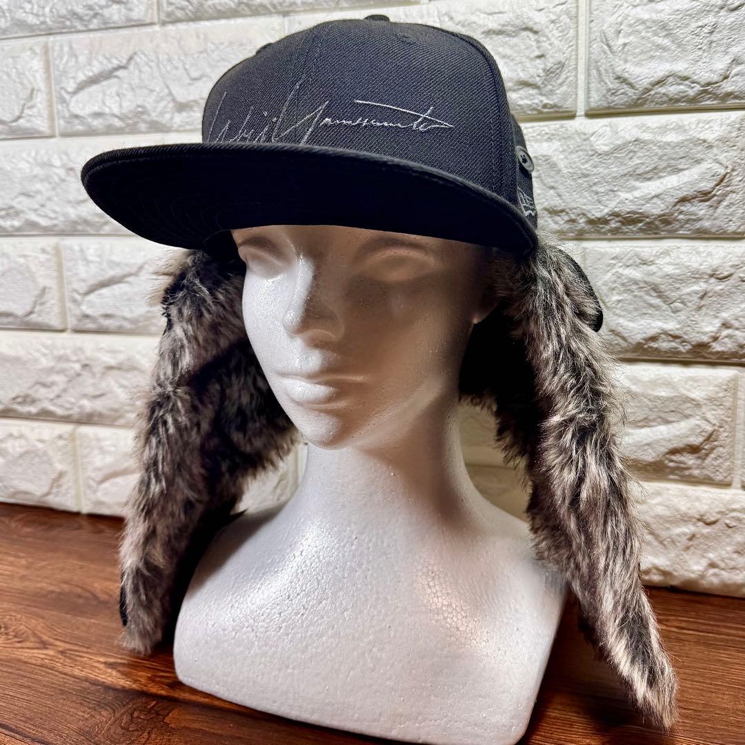 ◇ヨウジヤマモト× ニューエラ◇コラボ 耳当て付きフライトキャップ