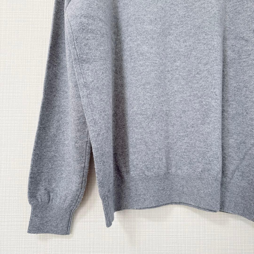 SINA COVA シナコバ メンズ カシミヤ100% セーター グレー LL