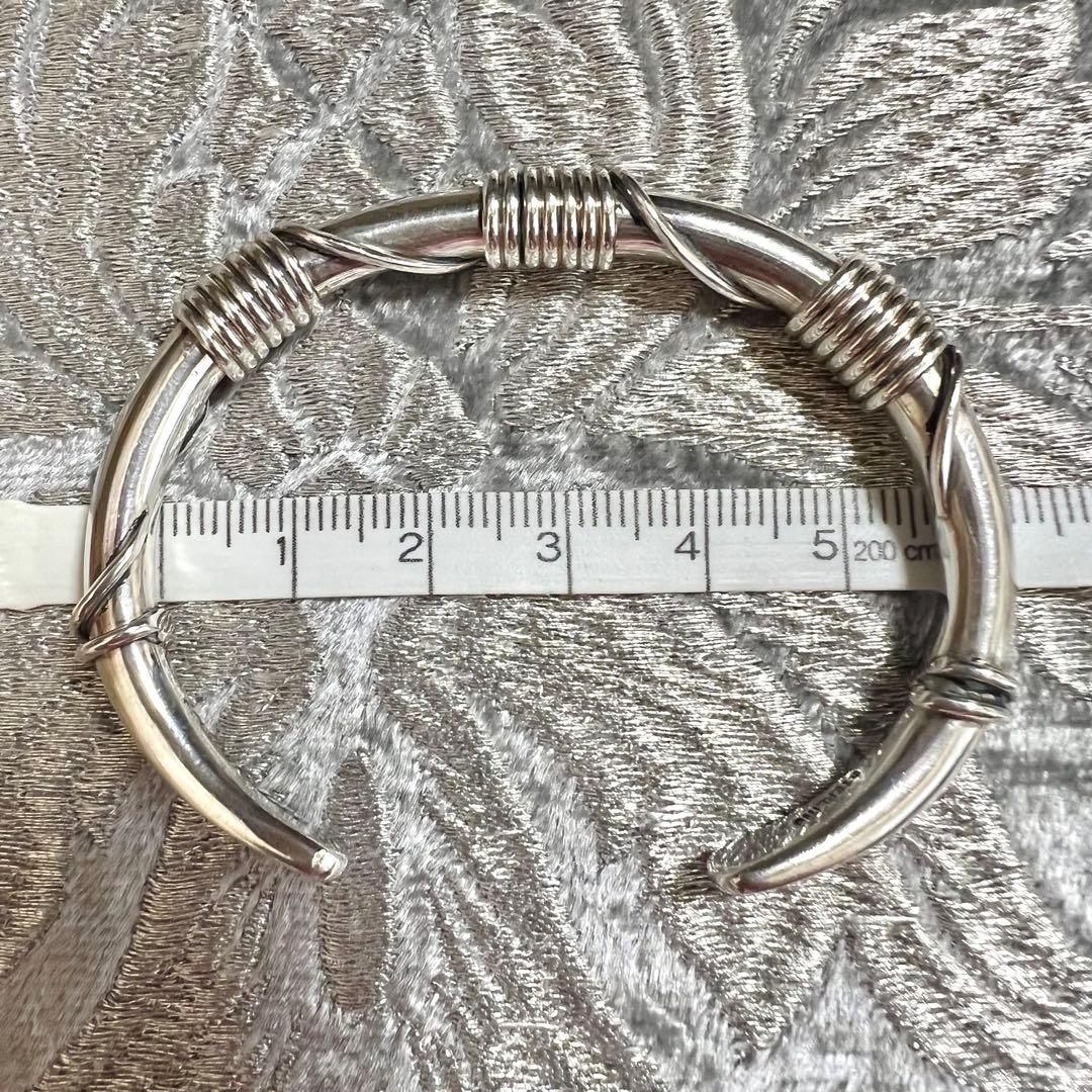 シルバーバングル Albert Lee Navajo - メルカリ